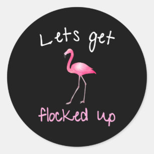 Adesivo Flamingo - Vamos Ficar Bloqueados