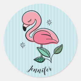 Adesivo Flamingos bonito Rosa