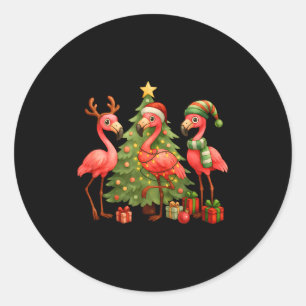 Adesivo Flamingos de Natal Nk _ Árvore de Natal Fofa &