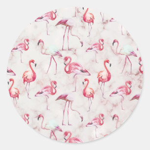 Adesivo Flamingos Rosa Modernos Fofos