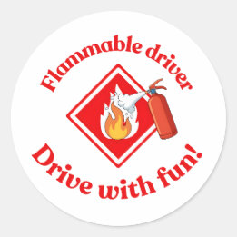 Adesivo Flammable Driver Trucker Art - Digital Download