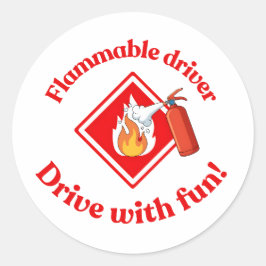 Adesivo Flammable Driver Trucker Art - Digital Download