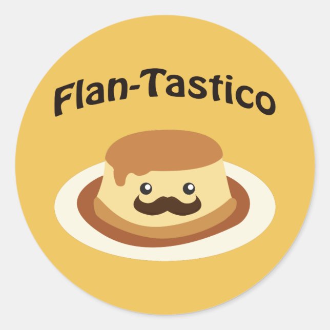 Adesivo Flan-Tastico! Flan Cute (Frente)
