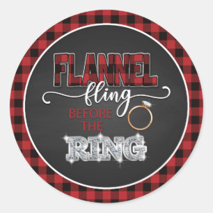 Adesivo Flanel Fling Before Ring Sticker - Red