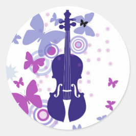 Adesivo Flautter Fiddle Violin Stickers