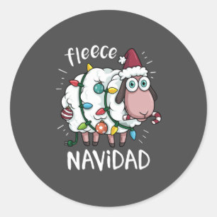 Adesivo Fleece Feliz Navidad Funny Bonito Boi Natal