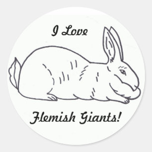 Adesivo Flemist Giant Rabbit Sticker