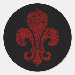 Adesivo fleur-de-lis-cracked_red
