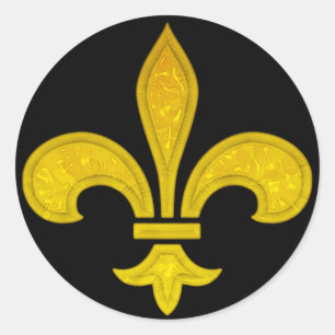 Adesivo Fleur De Lis Cut Glass