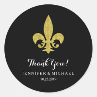 Fleur de Lis, Dourada Elegante, para casamentos de