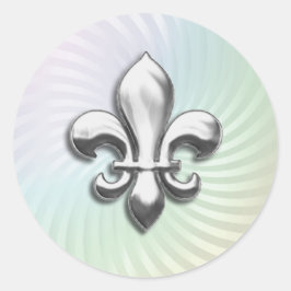 Adesivo Fleur de Lis em Prata