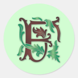 Adesivo Fleur-de-lis F Monograma