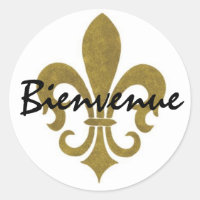 fleur de lis gold, Bienvenue