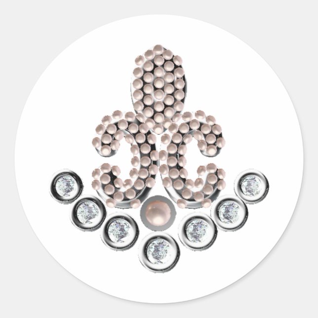 Adesivo Fleur De Lis-jeweled (Frente)