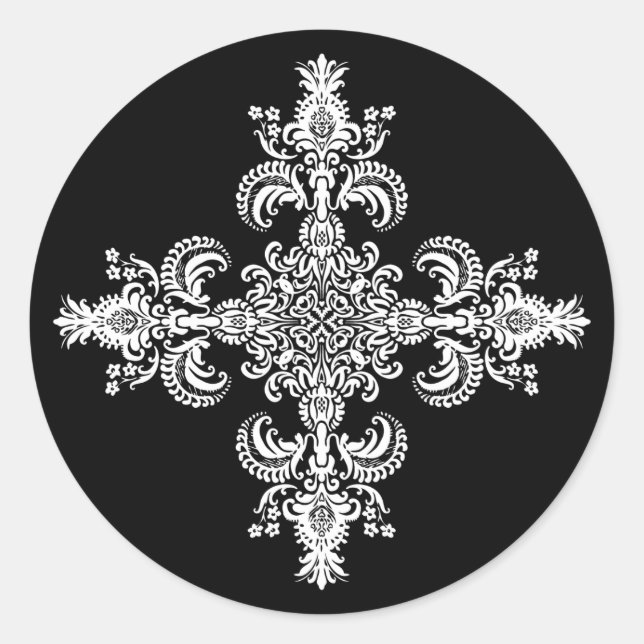 Adesivo Fleur de lis Meditação 4 cantos (Frente)