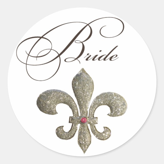 Adesivo Fleur de lis NOLA Bride Bling (Frente)