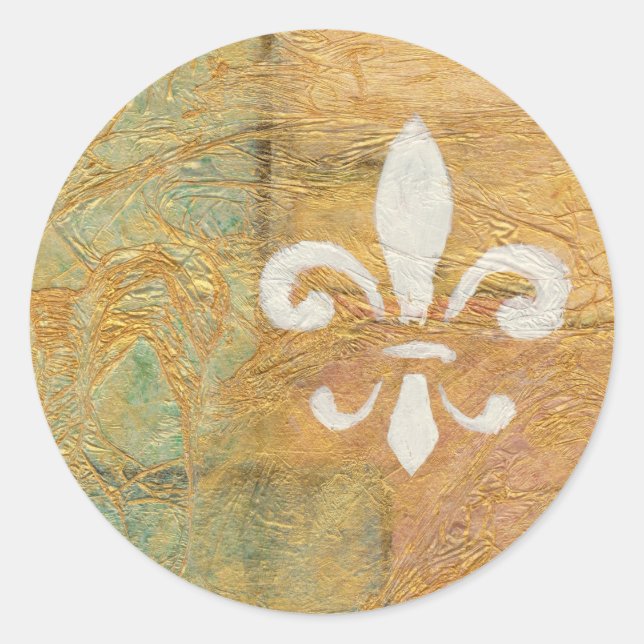 Adesivo Fleur De Lis Pastel White Art (Frente)