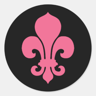 Adesivo Fleur de Lis rosa