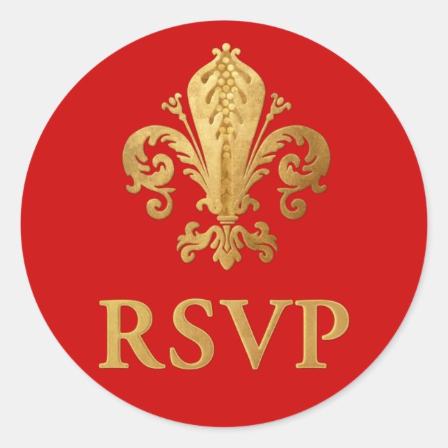 Adesivo Fleur-de-lis RSVP (Frente)