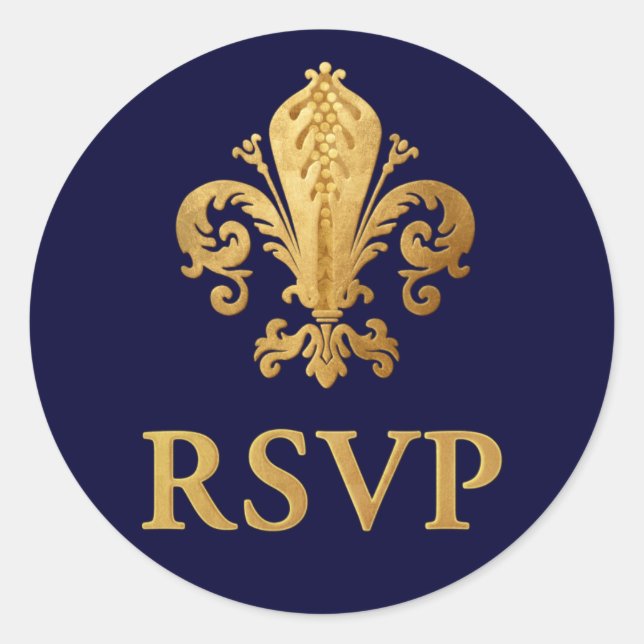 Adesivo Fleur-de-lis RSVP (Frente)