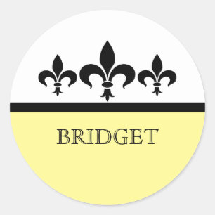 Adesivo Fleur De Lis Stickers - Flor Amarelo