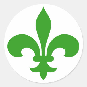 Adesivo Fleur de Lis Stickers GREEN