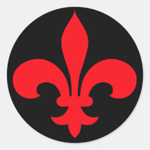 Adesivo Fleur de Lis Stickers RED