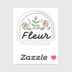 Adesivo Fleur – Logotipo Floral de Amor Puro