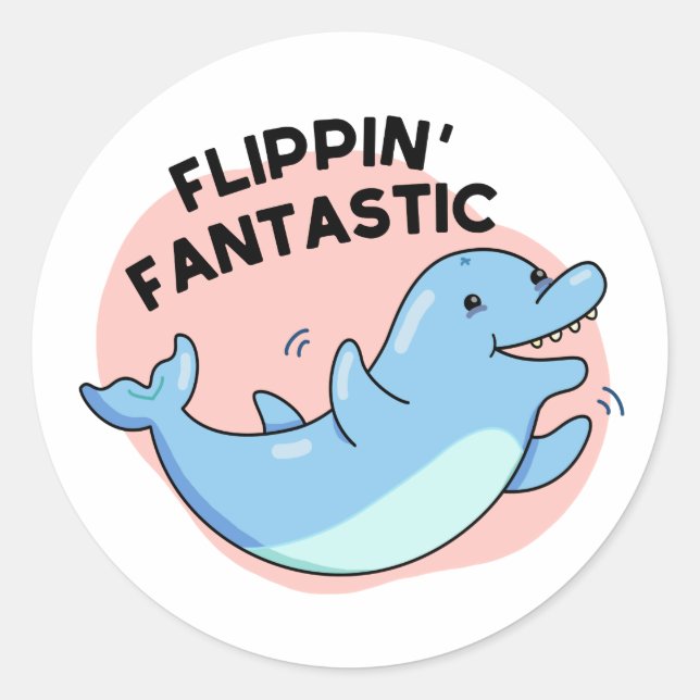 Adesivo Flippin Fantástico Dolphin Pun (Frente)