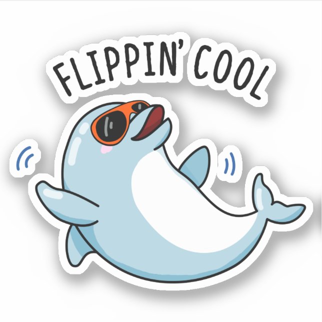 Adesivo Flippin Legal Dolphin Pun (Frente)