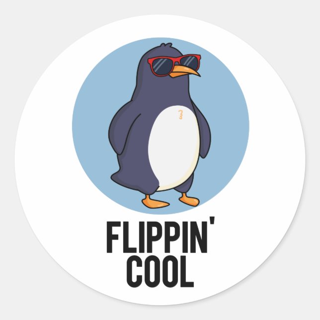 Adesivo Flippin Legal Funny Penguin Pun (Frente)