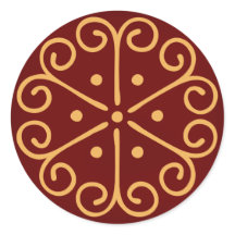 Floco de Envelope de Natal Vermelho Escuro com Flo