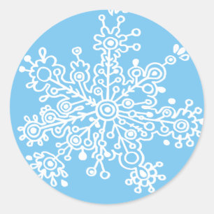 Adesivo Floco de neve (a azul)