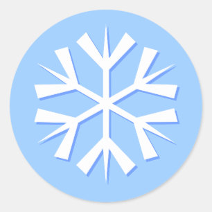 Adesivo Floco de neve, Azul