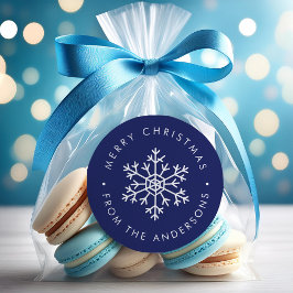 Adesivo Floco de neve azul