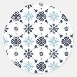 Adesivo Floco de neve azul claro e branco