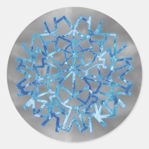 Adesivo Floco de neve azul do boneco de neve de Frost