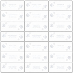 Adesivo Floco de Neve Azul Empoeirado Inverno Moderno Ende