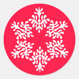 Adesivo Floco de neve branco escandinavo de Natal