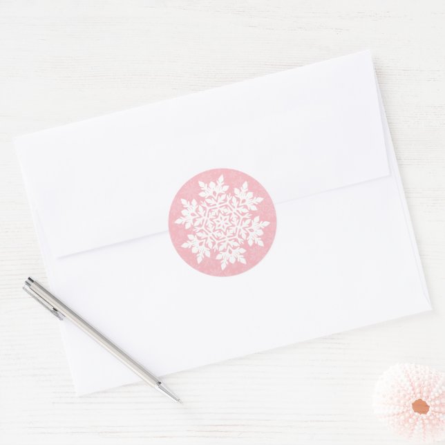 Adesivo  Floco de Neve Branco (Rubor de Açúcar)  (Envelope)