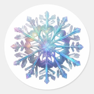 Adesivo Floco de Neve Brilhante