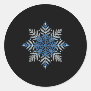 Adesivo Floco de Neve de Férias Fofo Inverno Neve Chic Cas