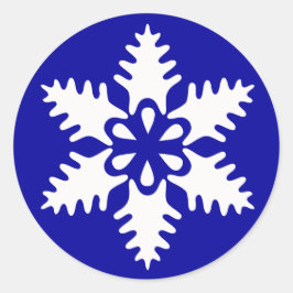 Adesivo Floco de neve de Natal branco de inverno