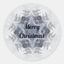 Adesivo Floco de neve Design com espuma azul