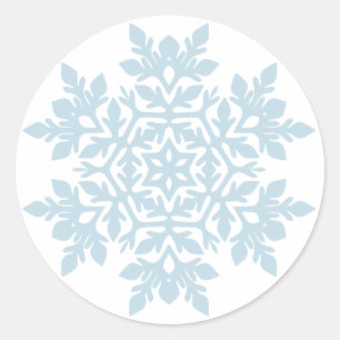 Adesivo Floco de Neve Elegante (Azul Gelo)