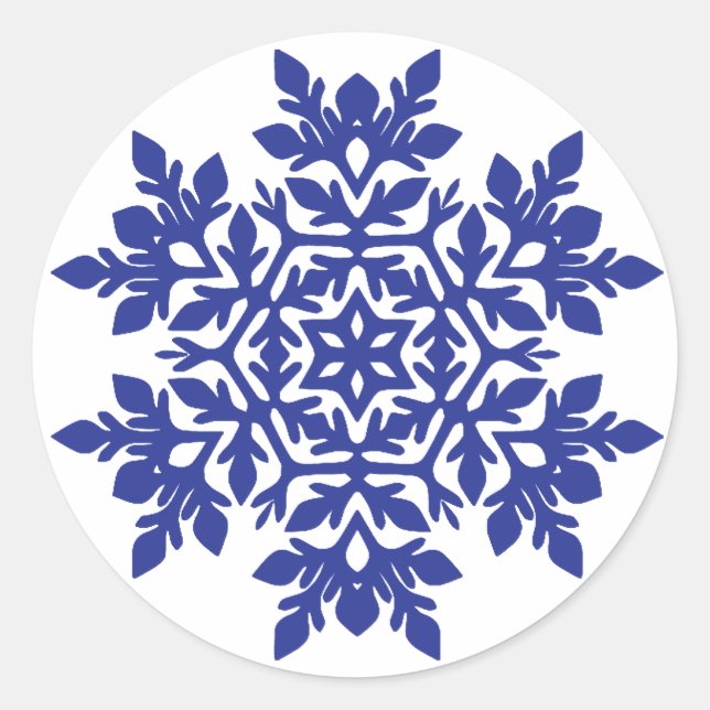 Adesivo Floco de Neve Elegante (Meia-Noite) (Frente)