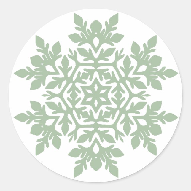 Adesivo Floco de Neve Elegante (Sage Pine) (Frente)
