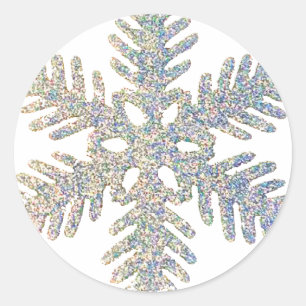 Adesivo Floco de neve Glittery