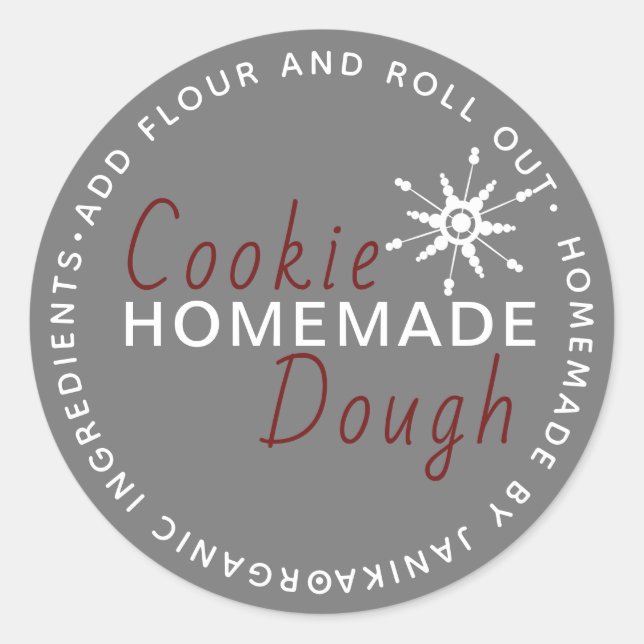 Adesivo Floco de Neve Homemade de Cookie Dough (Frente)