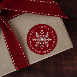 Adesivo Floco de neve personalizado de Natal
